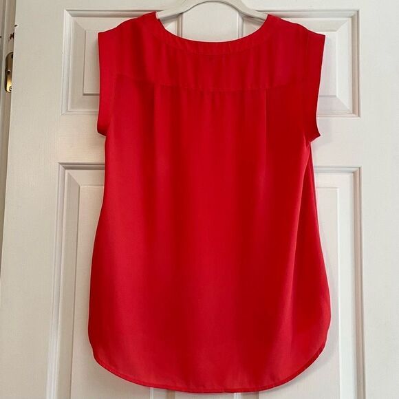 J. Crew Sleeveless Tangerine Blouse Size 6 - Picture 3 of 10